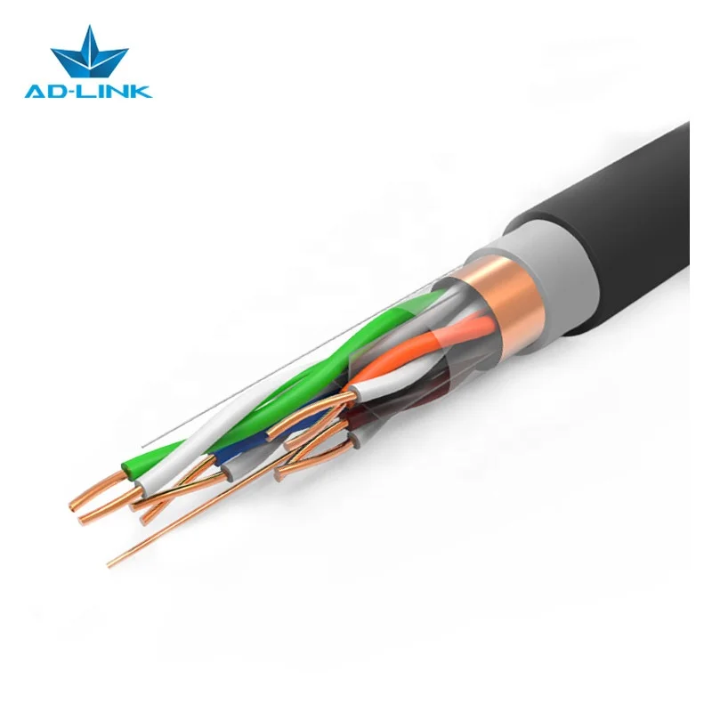 Single Shielding Ftp Cat6a Cat6 Network Cable Outdoor 23awg 305m 1000ft Lan Cable Rj45 Communication Cables