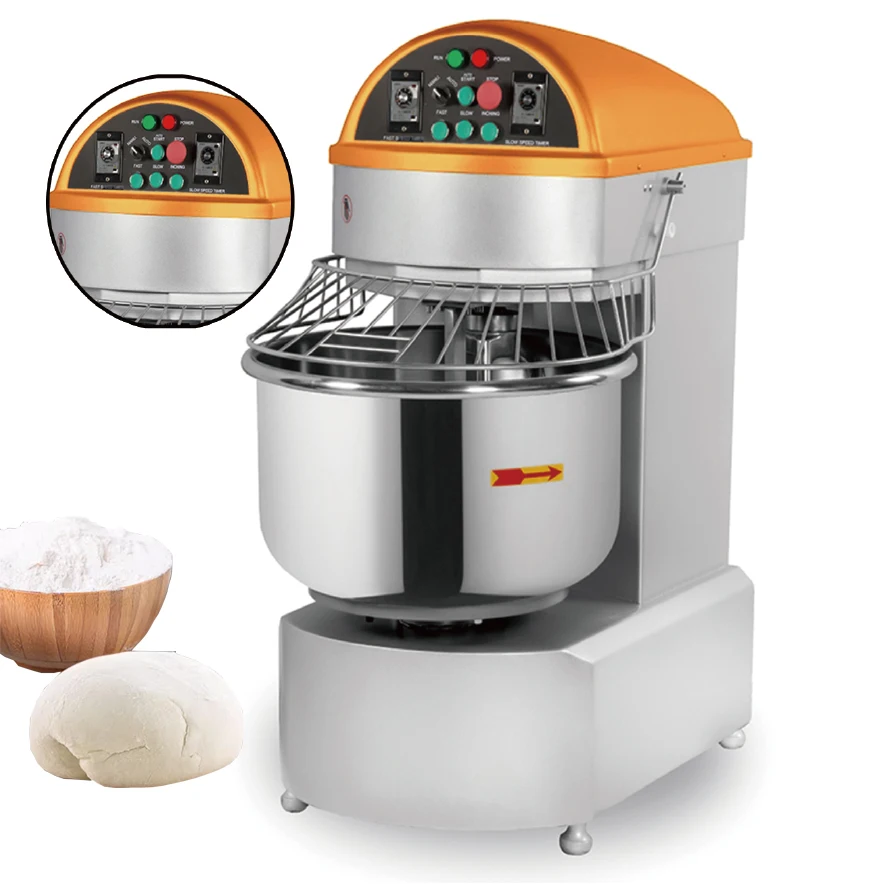 Spiral Machine Knead 10KG 20KG 25KG 50KG 100KG Italian Flour Industry Bread Commercial Dough Mixer for Price