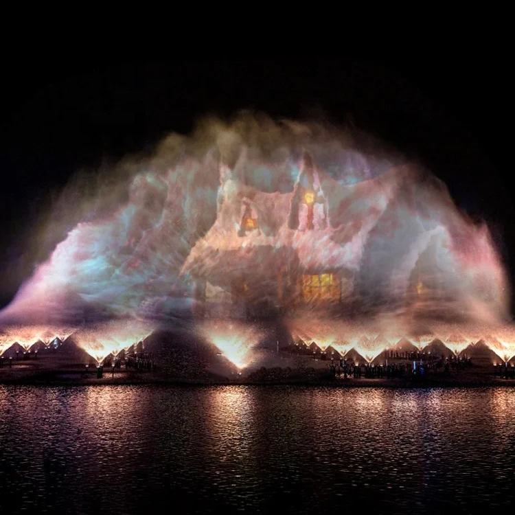 3D 5D 7D 9D Hologram Technology Projector Device on Water Screen Projection Fountain