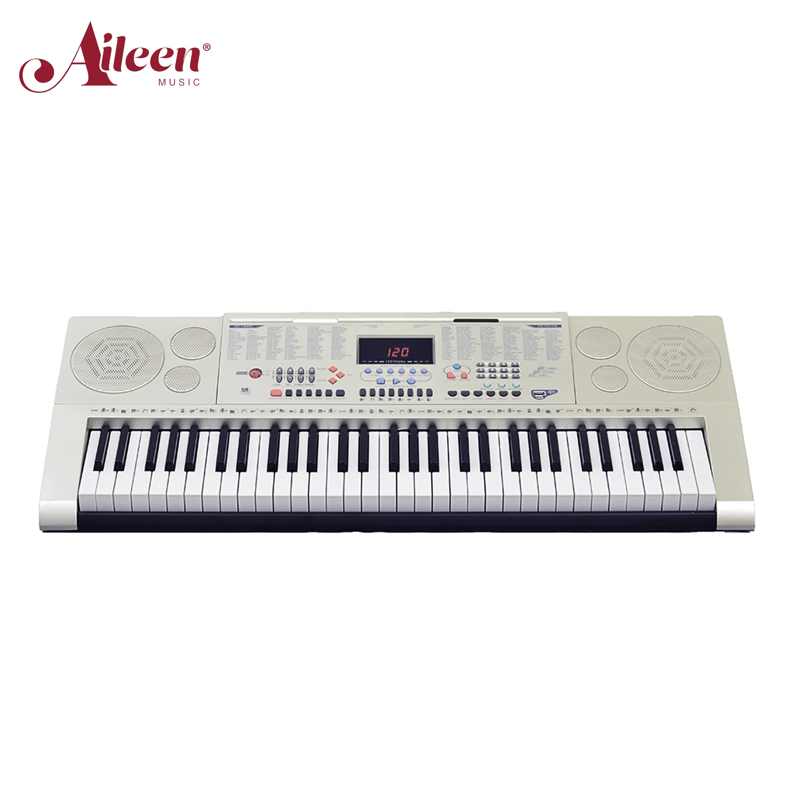AileenMusic 61 клавиша стиль пианино с USB-проигрывателем электрическая музыкальная клавиатура