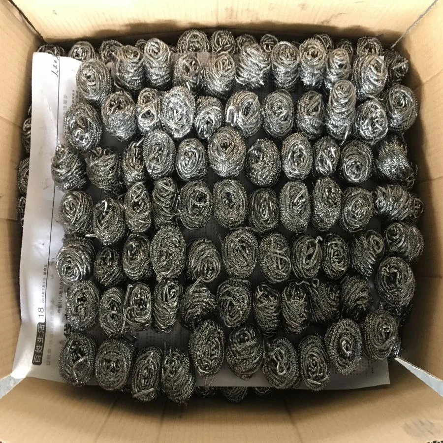 Tianchang Jinhao Factory Household in Bulk Packing 410 / 430 Stainless Steel Scrubber for Kitchen Cleaning