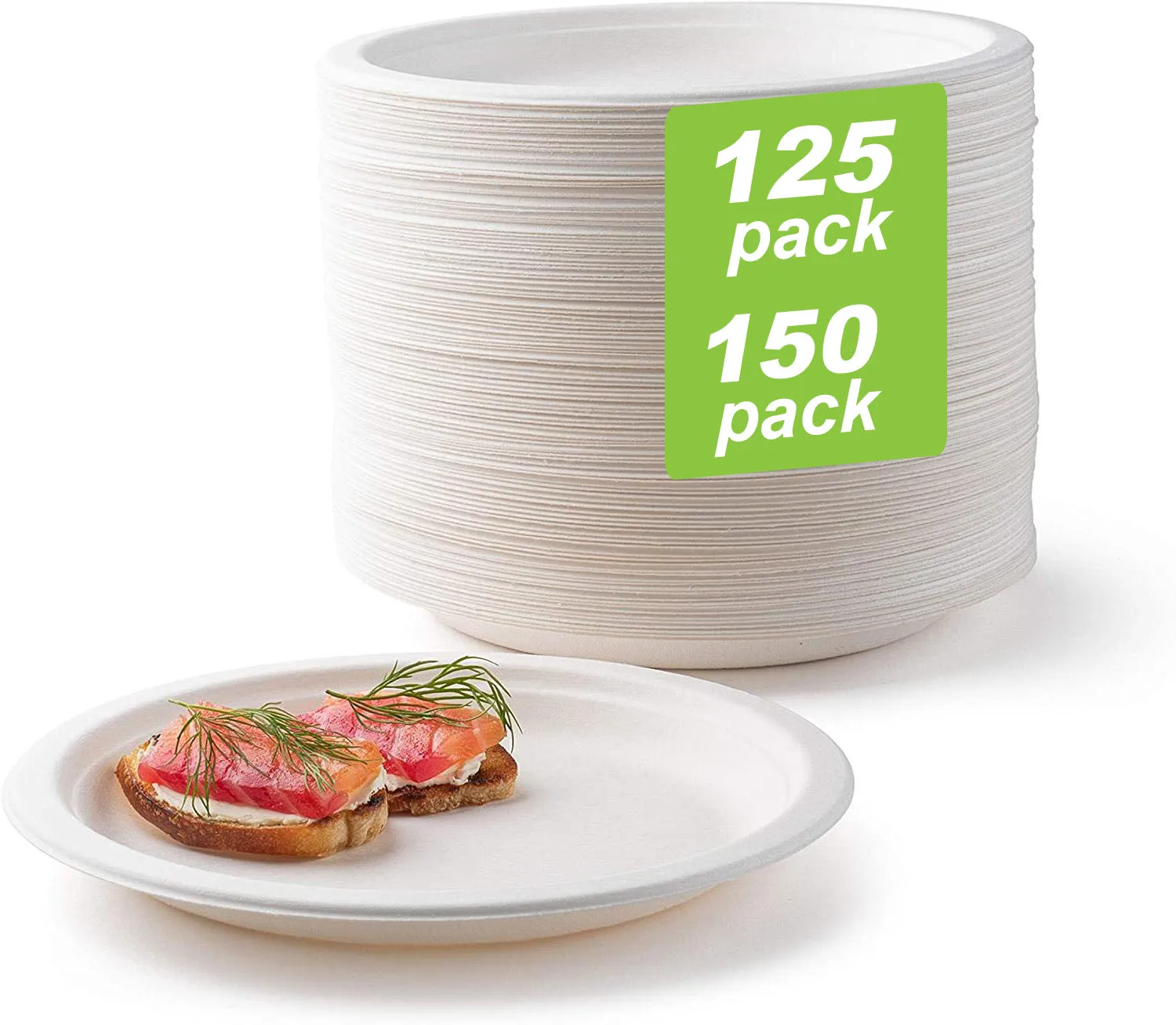 Sugarcane Paper Plates disposable Bagasse Plate Biodegradable Plate