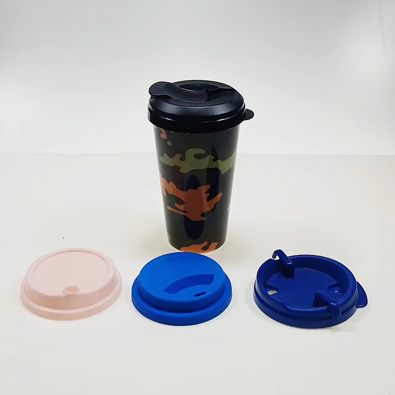 16 унций многоразовые BPA бесплатно оптовая продажа прозрачные твердые морозные пластиковые чашки IML