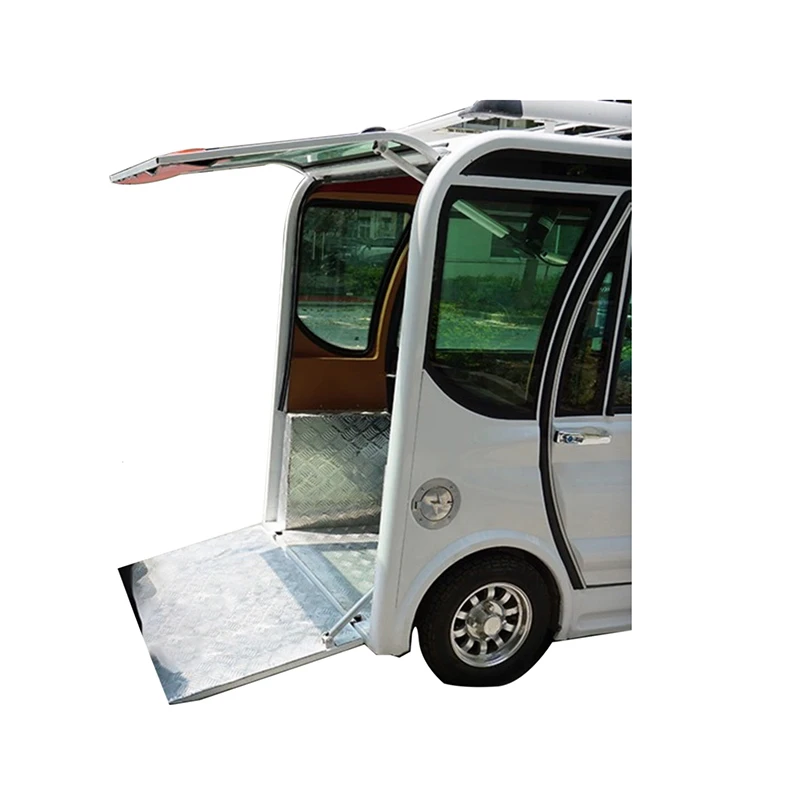 Factory Supply Mini 4-Wheel Electric Car with 2 Doors Cheap EV Lead Acid Battery Wholesale Price for disabled