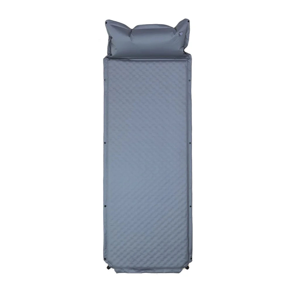 Hiking Ultralight Outdoor Sleeping Self Inflating Pad With Pillow For Camping