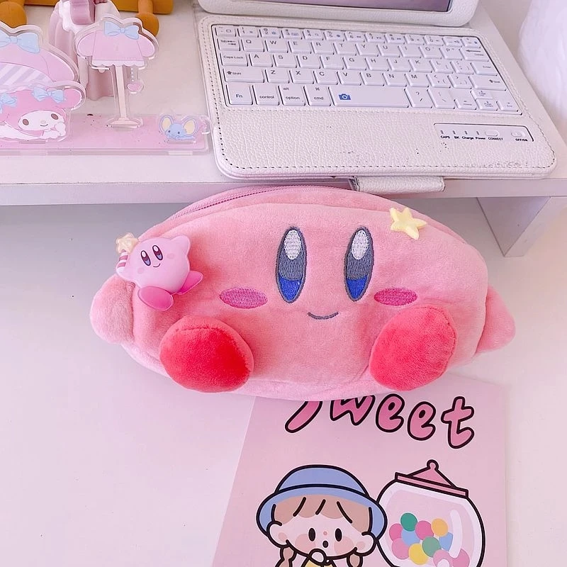 Large Capacity Cinnamoroll My Melody Kuromi Plush PP Filled Cartoon Pencil Case Anime Cosmetic Storage Bag Students Star Type