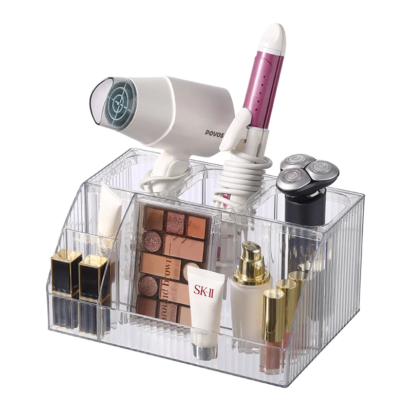 Desktop hair dryer curling iron storage rack