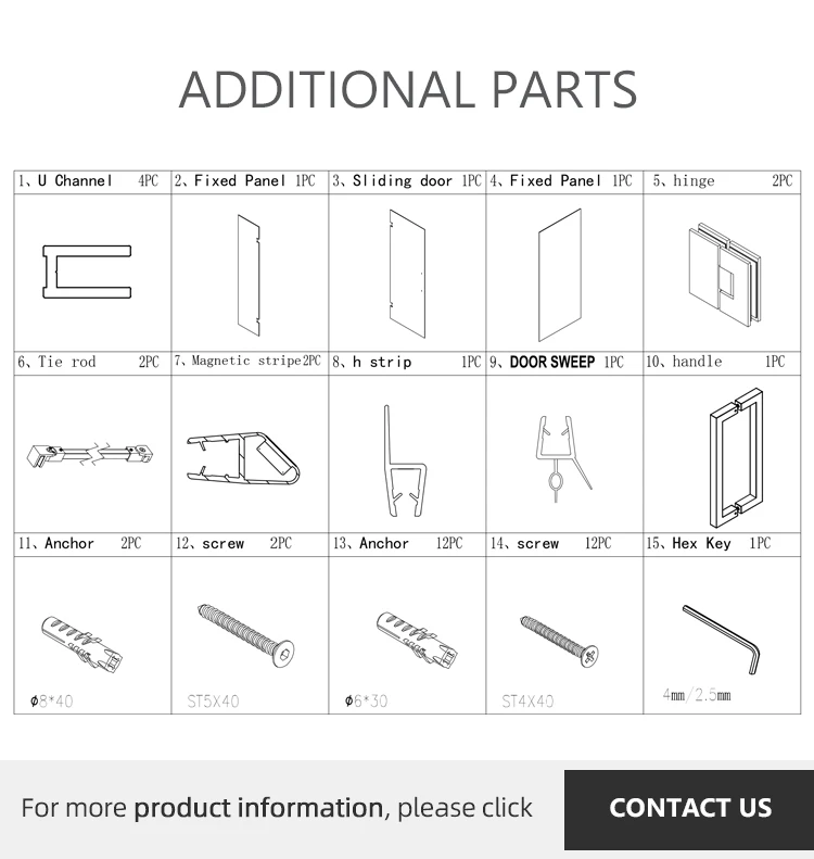 good quality Modern simple Frameless Appearance Design glass bath room Shower Cabin