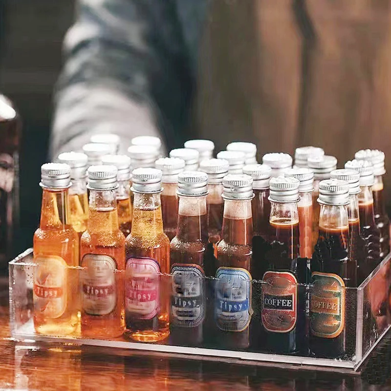 50 ml 100 ml 125 ml 150 ml 300 ml 500 ml PET Shot plastic bottle with aluminum cap for alcohol wine liquor juice beer