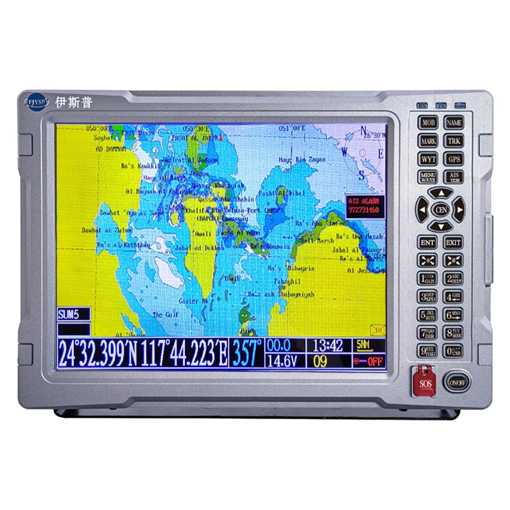 YSP 12 inch boat water depth finder single beam sonar transducer echosounder fish finder