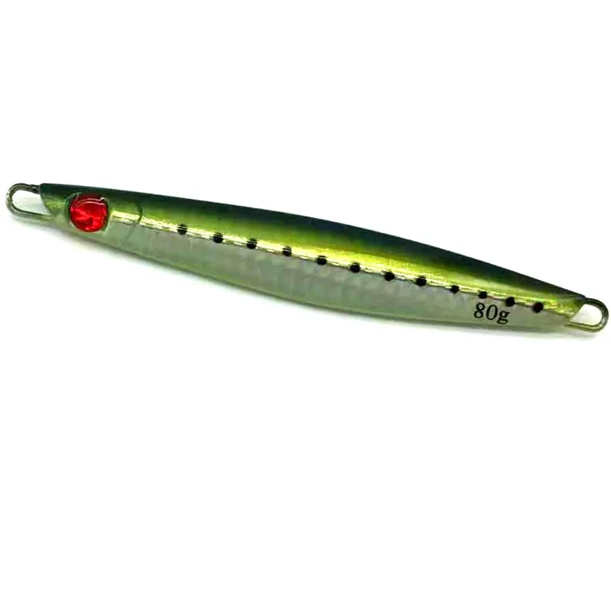 Custom oem  80g  metal jigging lure  japan metal jig rigged lure