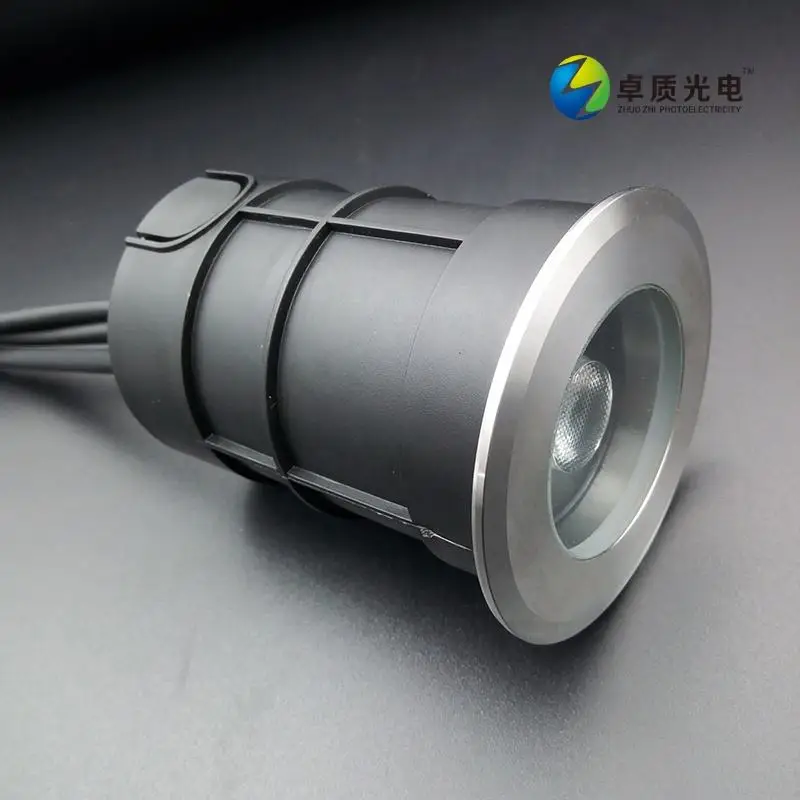 High quality 1-3W RGBW light 75mm customized outdoor led underground light