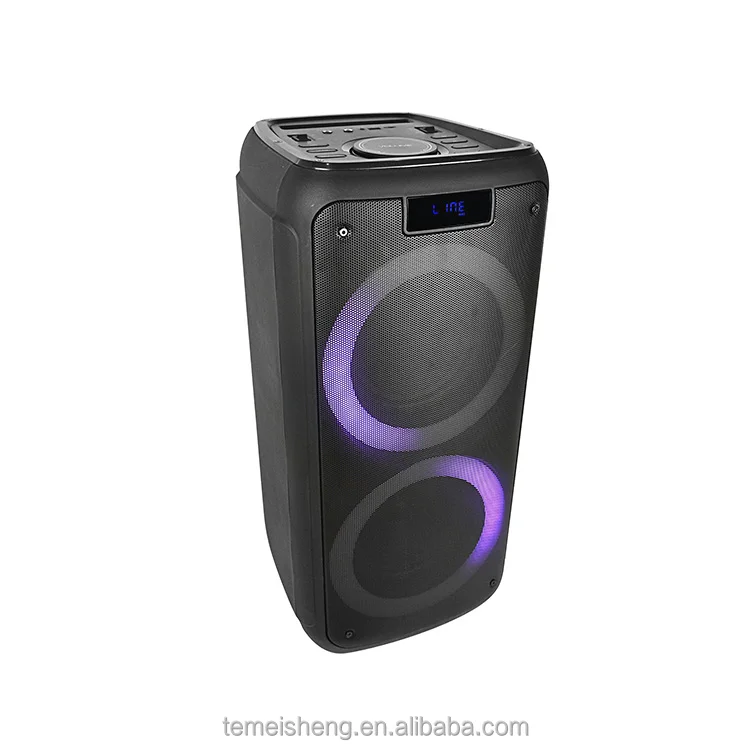Temeisheng TMS-825 25W RMS Professional Audio Speaker with Disco Lights EQ Election Active Sound for Home Outdoor Party