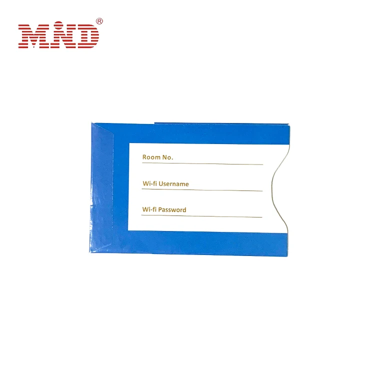 Factory price hotel key card sleeves rfid card holder