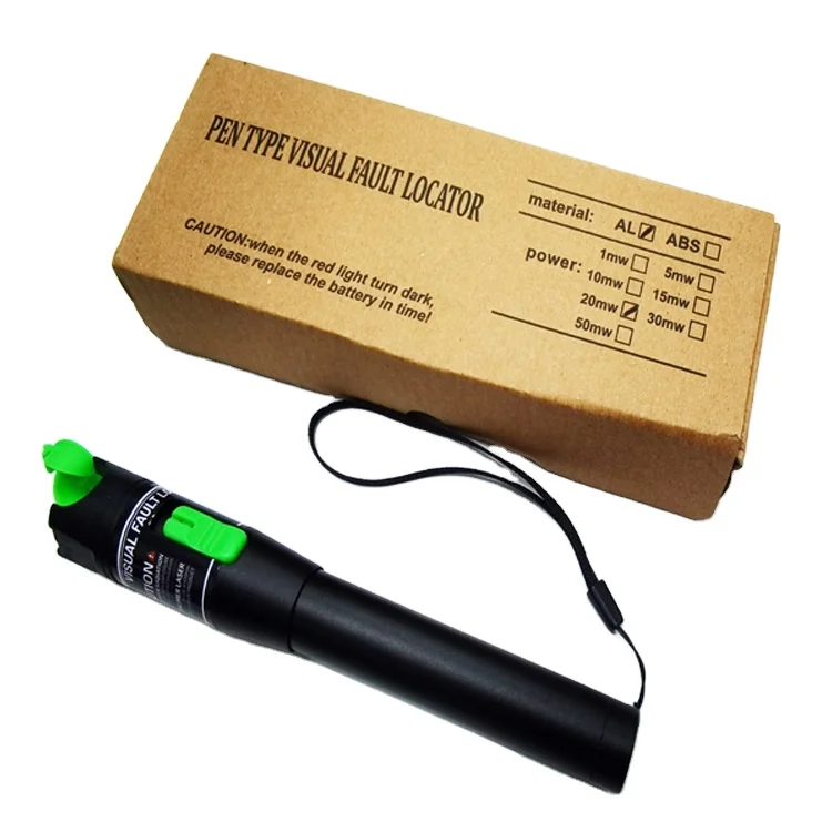 5 10 20 30mw Output Optical Fiber Pen-type Red Light Source  VFL Visual Fault Locator