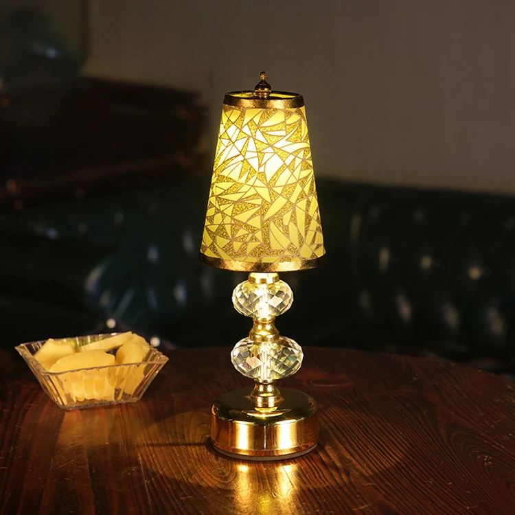 New Listed Decoration Crystal Rechargeable Dining Bedroom Hotel Bar Gold Modern LED Book Light