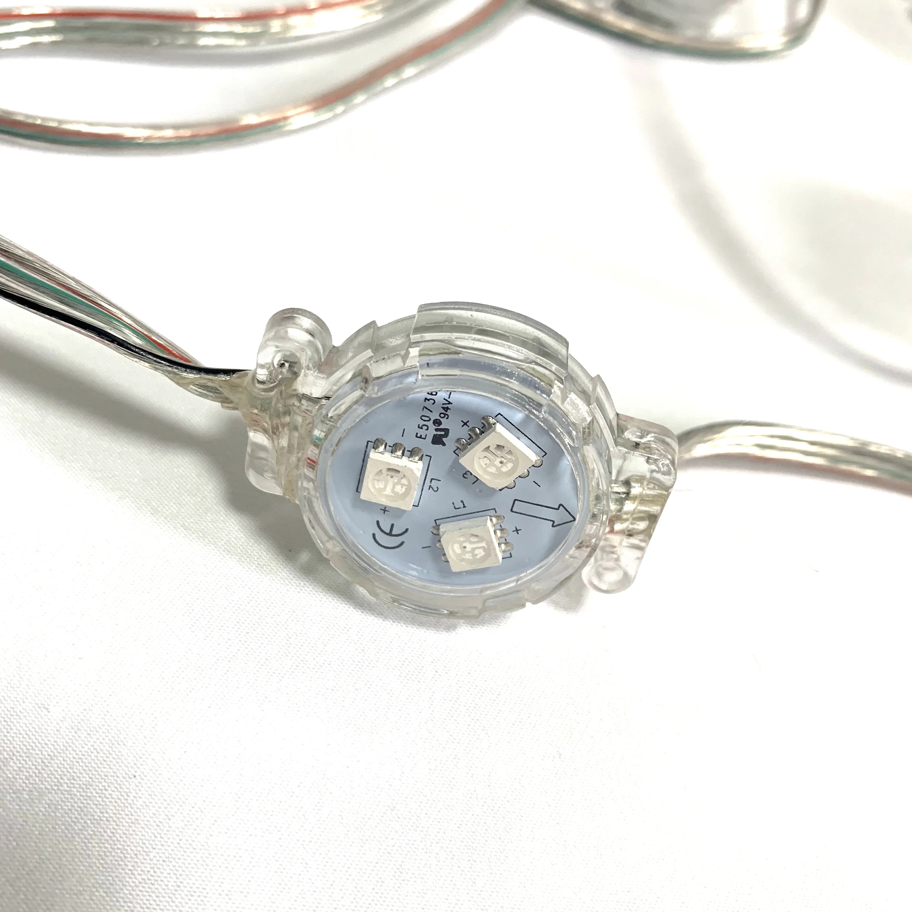 DC12V WS2811 26mm transparent cover LED Module Exposed Point Light 3 leds 5050 SMD RGB Chips led pixel waterproof IP68