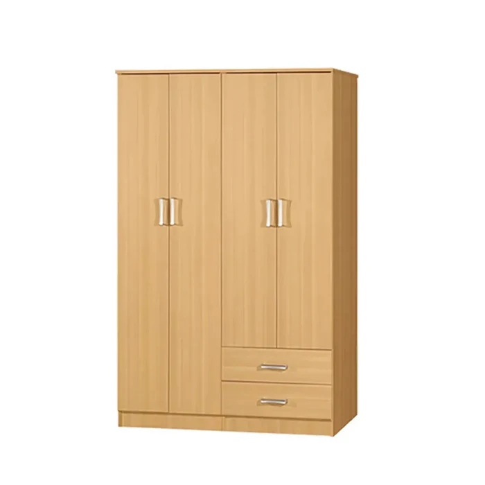 Manufacturer Bedroom Clothing Cabinet with 4 Doors and 2 Drawers Large Storage Clothes Shelves Bedroom Furniture Wardrobe