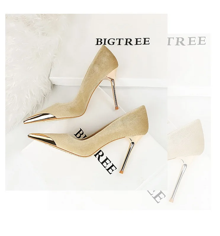 Plus Size 34-40 Solid Color Women Pump High Heels Single Shoes Female Summer Patent Leather Wedding Party Woman Dress Shoes