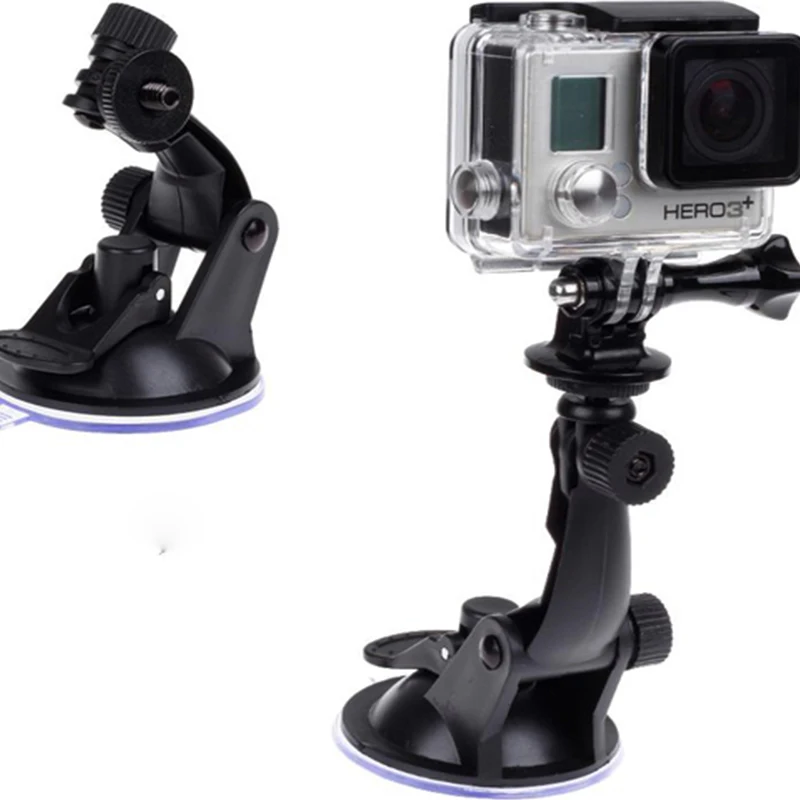 Hot sale1/4 Thread Clamp Car Windshield Suction Camera Mount for Go  Pro Hero camera mount adapter for tripod