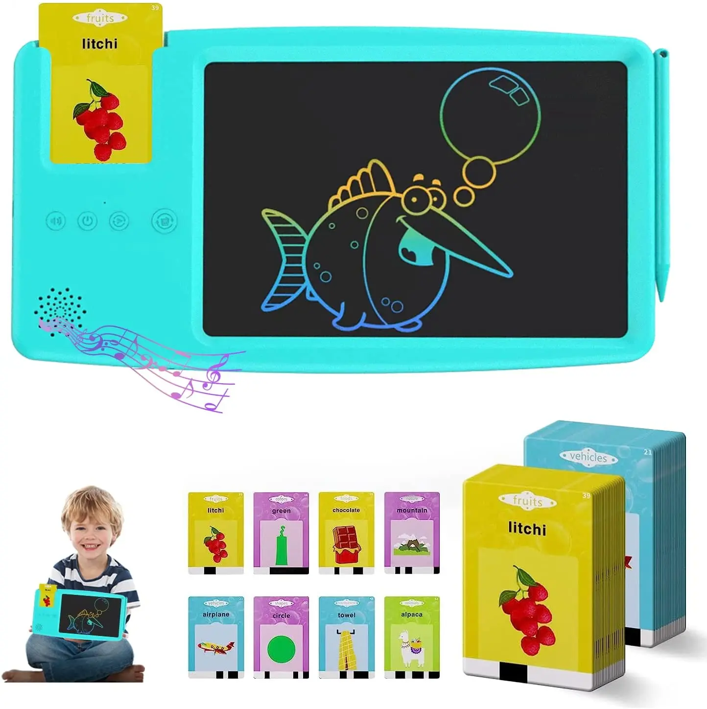 Haoyuan 10 inch Digital Writing Board Color Handwriting Magic Pad Lcd Writing Tablet Color Drawing Board For Kids Manufacturer
