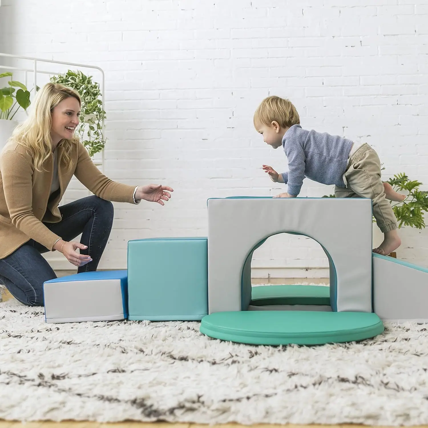 Best mobile soft play ball pits neutral playground foam macaron baby soft play equipment set