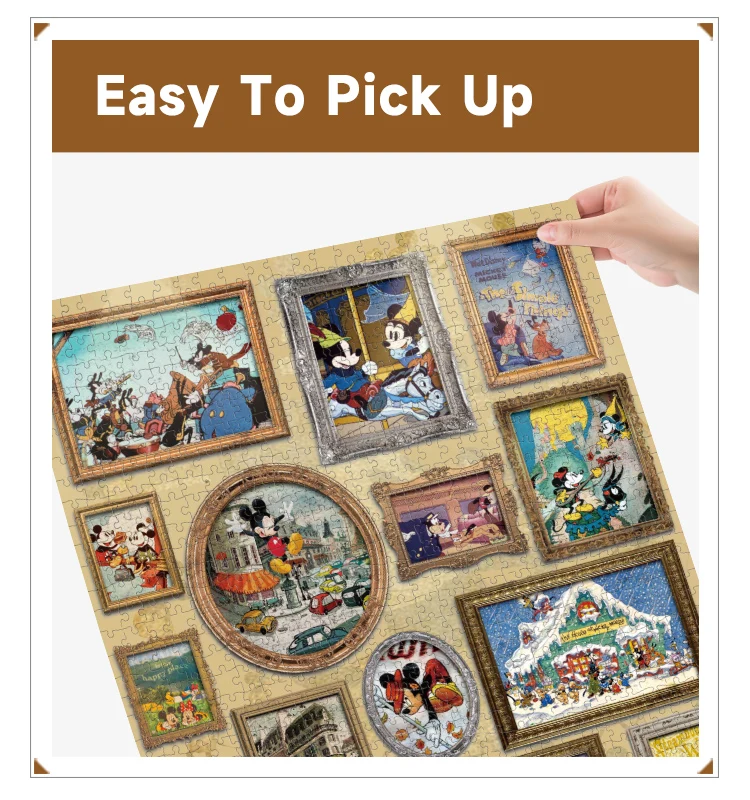 Blue Card Mickey Mouse Puzzle jigsaw puzzles 1000 pieces for adults jigsaw puzzles  accessories toys games