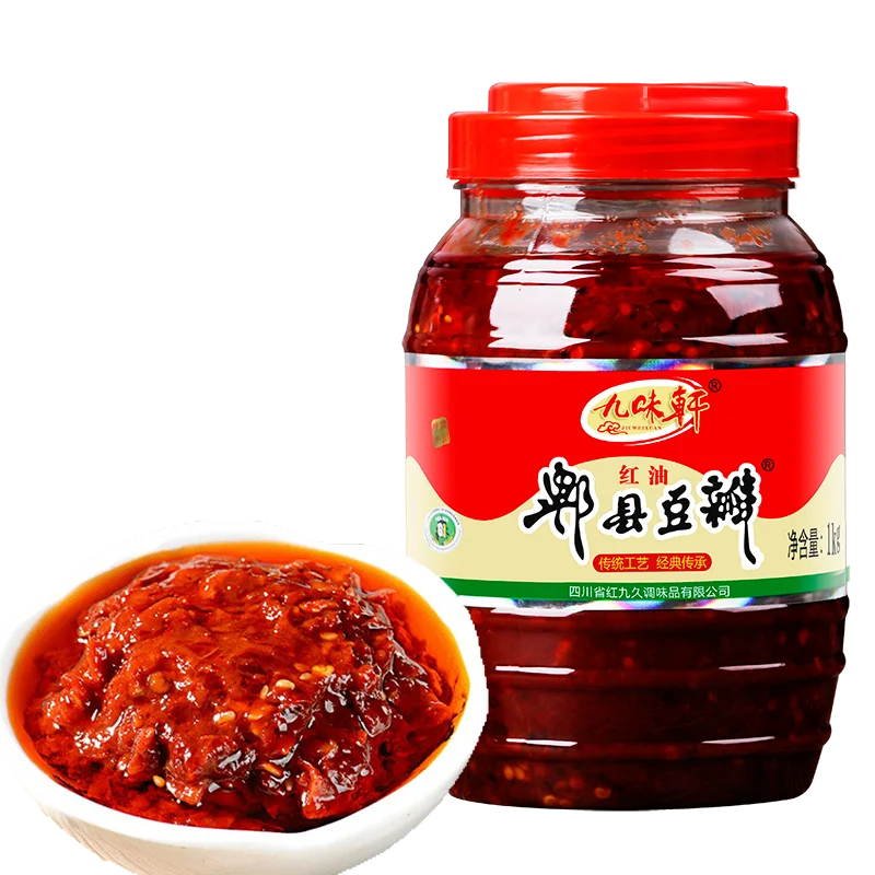Pixian DouBan Bean Paste Sichuan Specialty Hot Spicy Sauce Red Oil Chili Sauce Household 500g Kitchen Seasoning