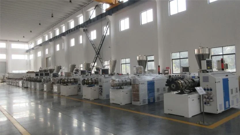 Wood Sawdust Sheets Board Making Machine Wpc Pet Pp Fluted Comugated Plastic Easy Operation Pvc Extrusion Machine PVC Powder
