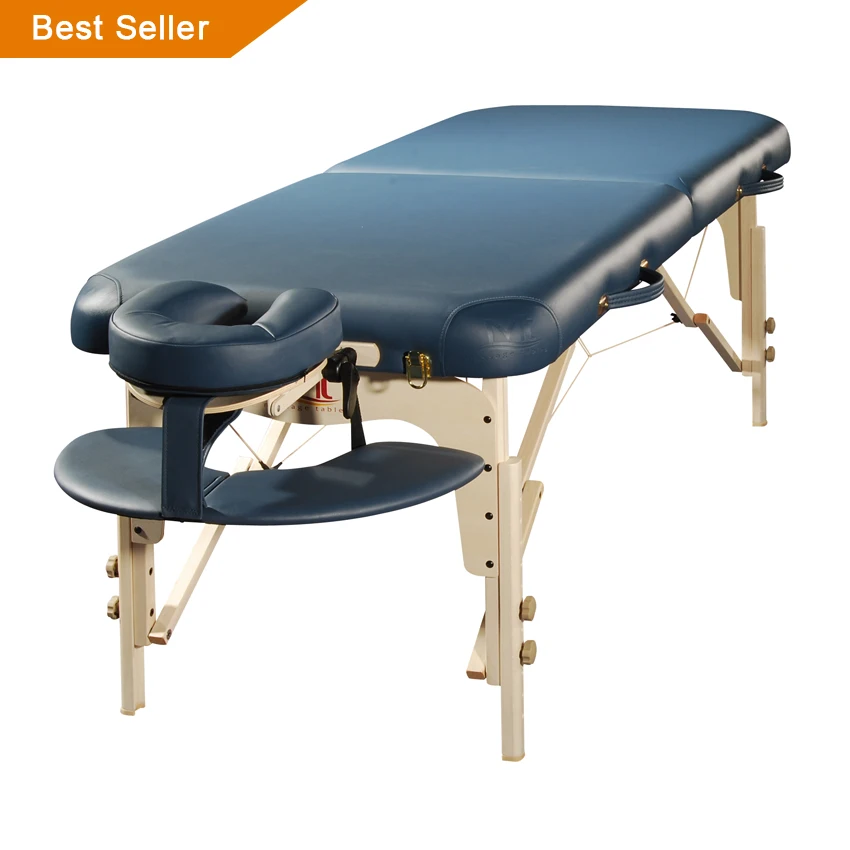 Mt Luban Muller Factory Cheap Price Professional Adjustable Height Wooden Foldable Salon Facial Bed Spa Bed Massage Bed Folding