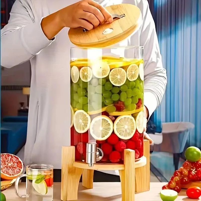 Drink Bucket Cold High Temperature Large Capacity Glass Kettle draft beer Beverage dispenser tower for Bar and Hotel