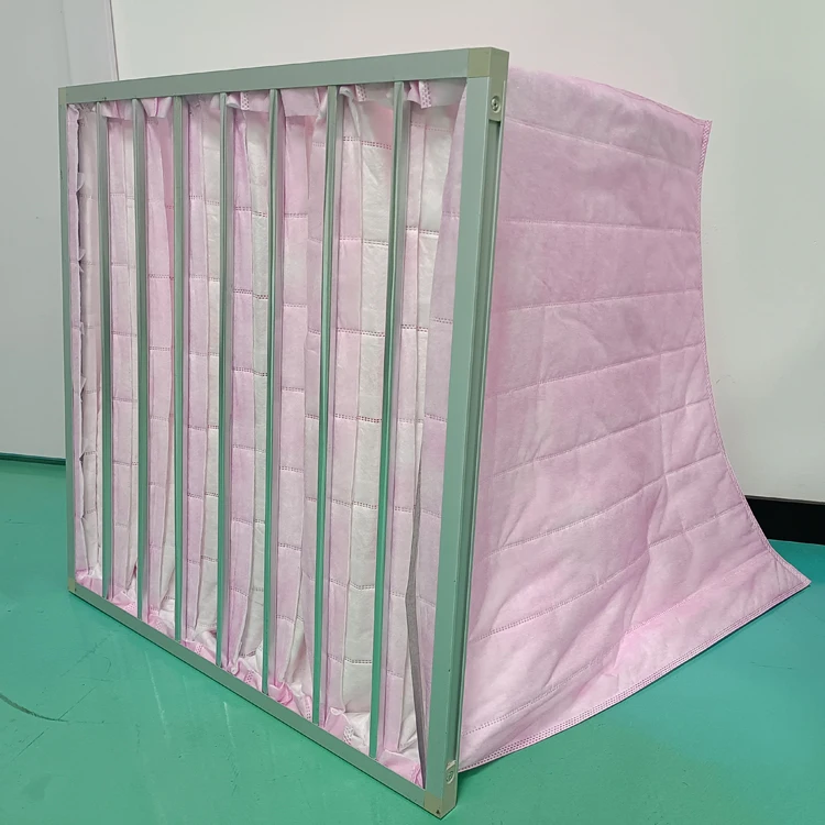 Medium Efficiency F7 Synthetic Fiber Pocket industrial Filter Bag Filter for Air Ventilation System