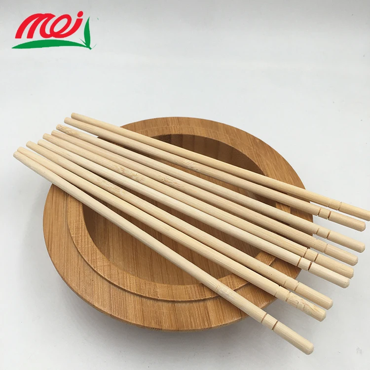 Long Round Food Japanese 27cm Disposable  cutlery Bamboo Chopstick