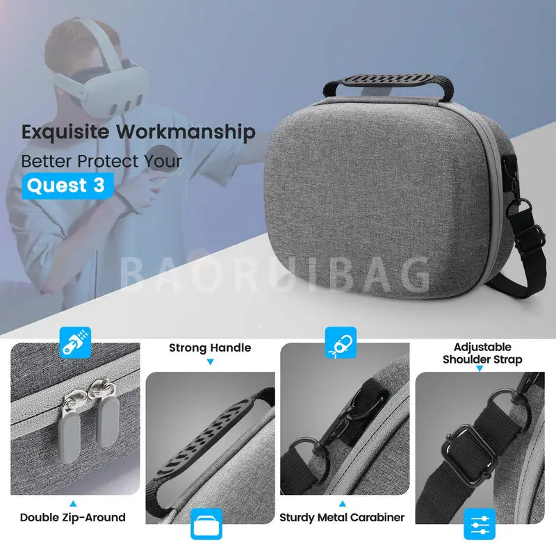 Portable Carrying Eva Travel Case for Playstation Ps Vr2 Ps5 Vr Headset Accessories