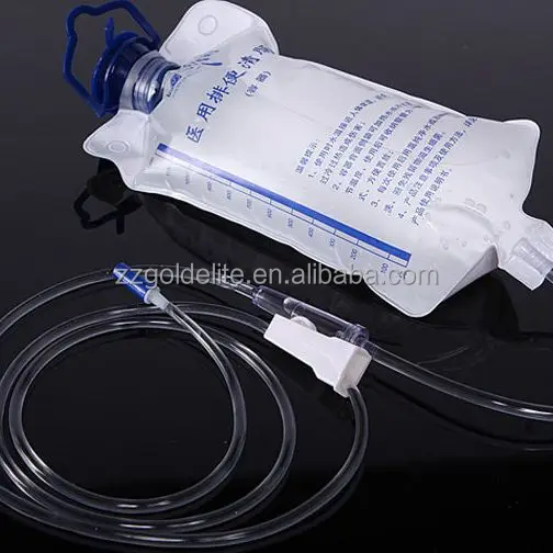 1200ml hospital use disposable enema bag enema kit bag enema