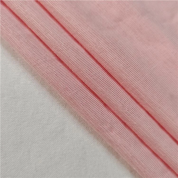 Zhejiang textile high quality jersey plain knitted dyed soft polyester fabric wholesale for t-shirt