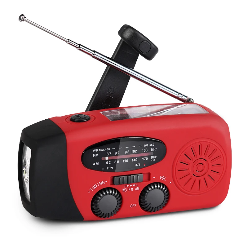 
hot selling amazon usb am fm portable dynamo emergency solar hand crank radio 