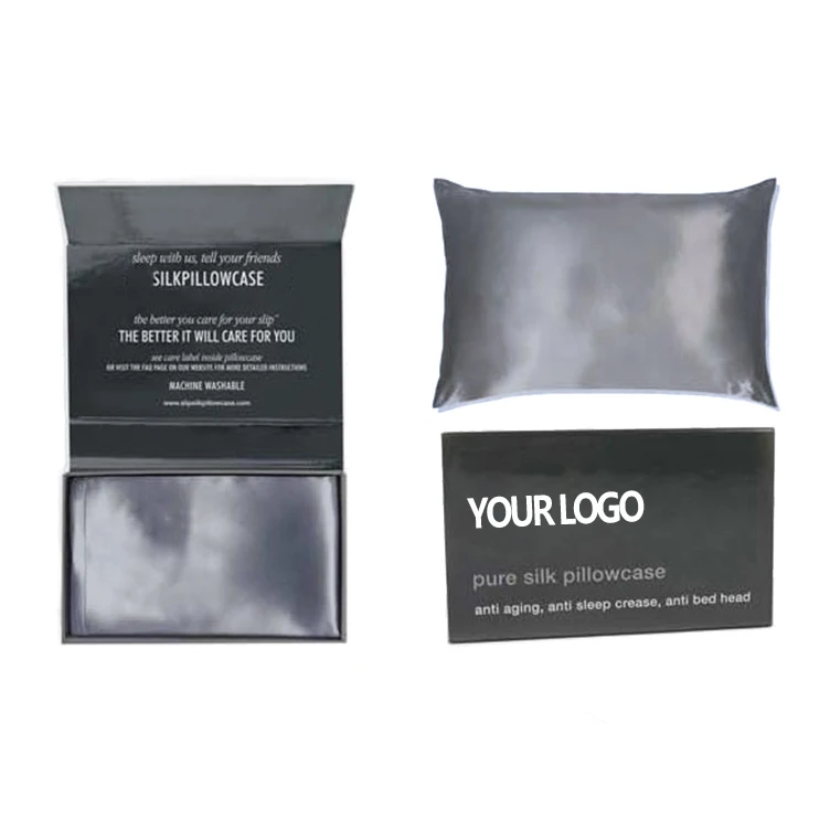 wholesale pure color 100% mulberry silk 22mm pillowcase silk pillow case  for home use