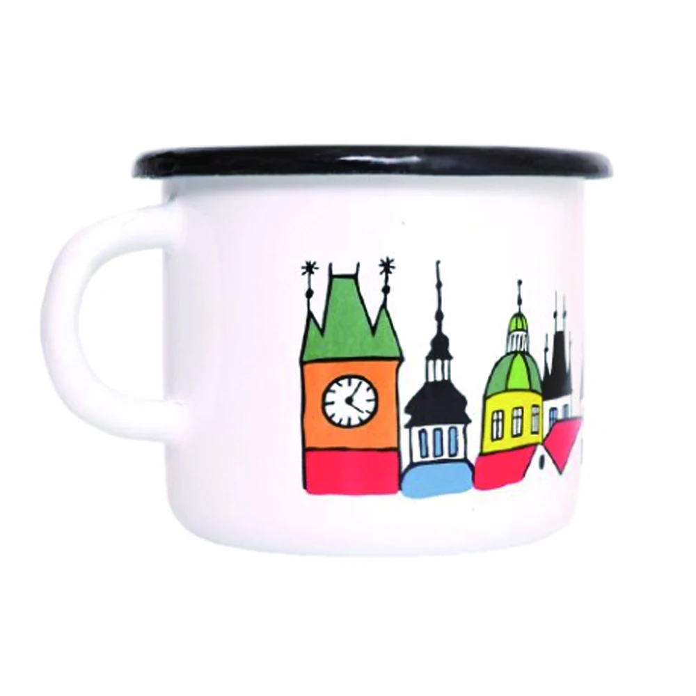 Speckle Campfire Tin Enamel Camping Coffee Cup with Handle