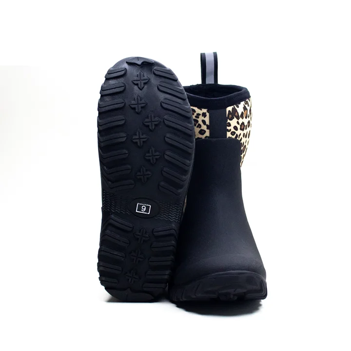 100 % natural rubber insulated wellinton boot women footwear rain proof boots