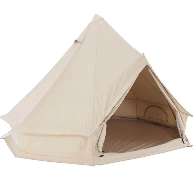 Custom 5M Glamping Oxford Canvas Indian Tepee Tent LargeCamping Outdoor Yurt Bell Tent