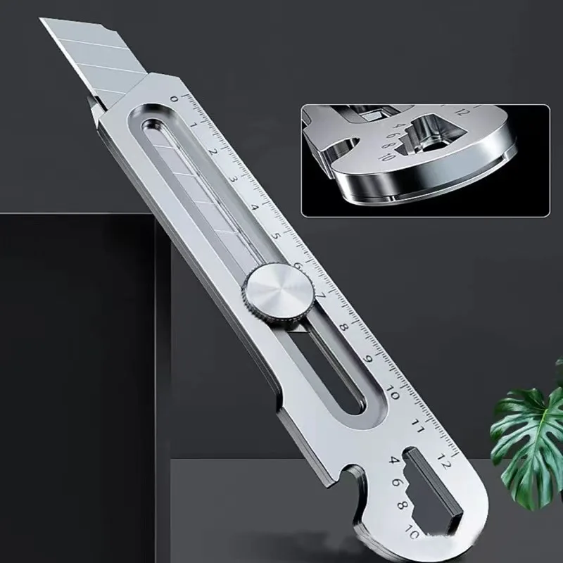 PEX 6 in 1 Multi Tool Heavy Duty Waterproof Rust Proof Snap Off 18mm  Utility Knife Stainless Steel