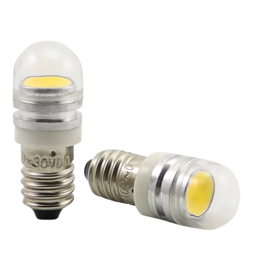 AMYWNTER E10 Led 12-24VDC Ba9S led 1 Вт Светодиодный индикатор теплый белый Янтарный