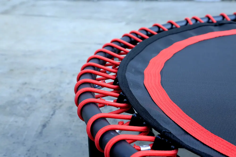 JHX Indoor Bungee cord Jumping Rebounder Gymnastic Fitness Mini Trampoline