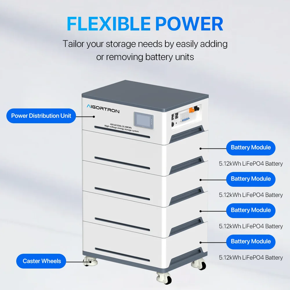 30kwh высоковольтный Штабелируемый Аккумулятор для хранения энергии модуль системы резервного копирования солнечной литий-ионный LiFePO4 LFP Home