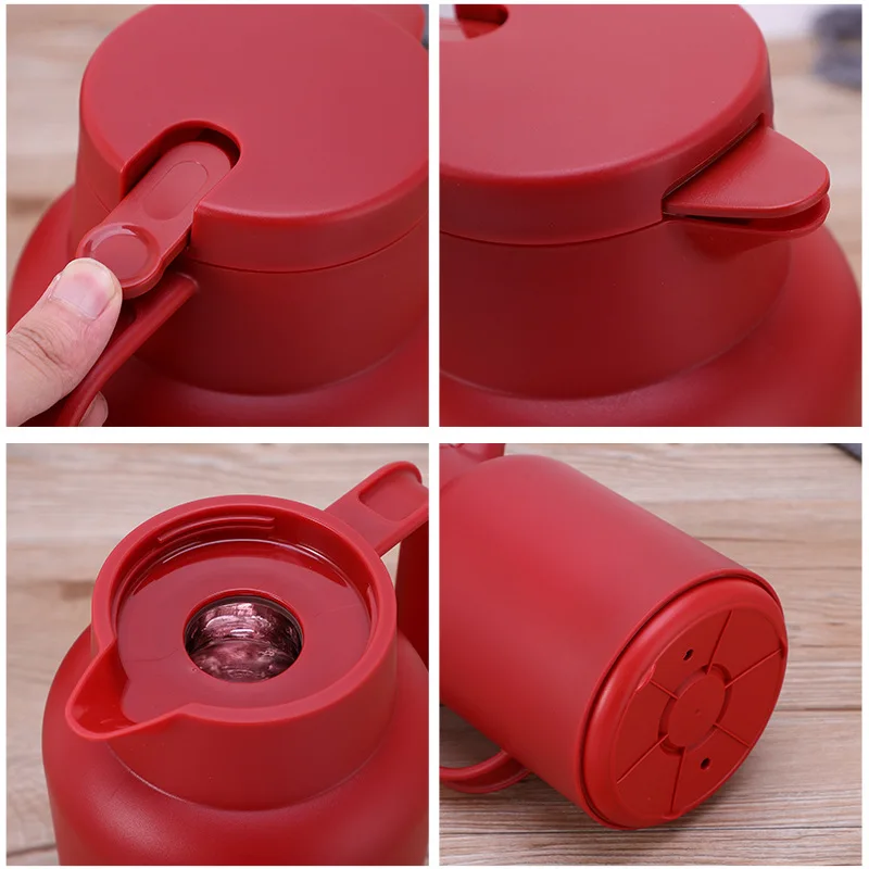 large capacity 1.5L thermal carafe glass inner plastic water kettle home kitchen coffee pot thermos