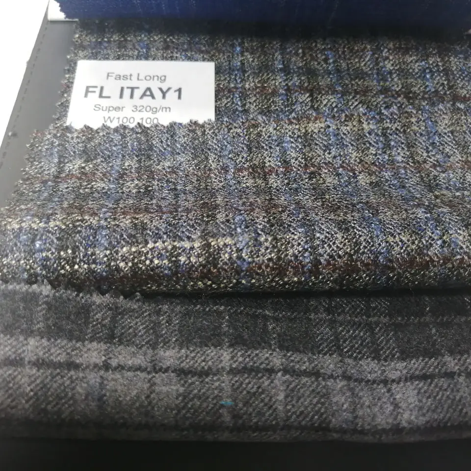 FLITALY wool 100 320gsm men women australian wool worsted italian wool suit fabrics for blazer
