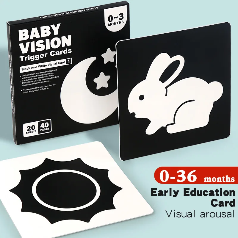 High Contrast Feel Crinkle Baby Books Educational Toys Jolly Book Early Education for Infants