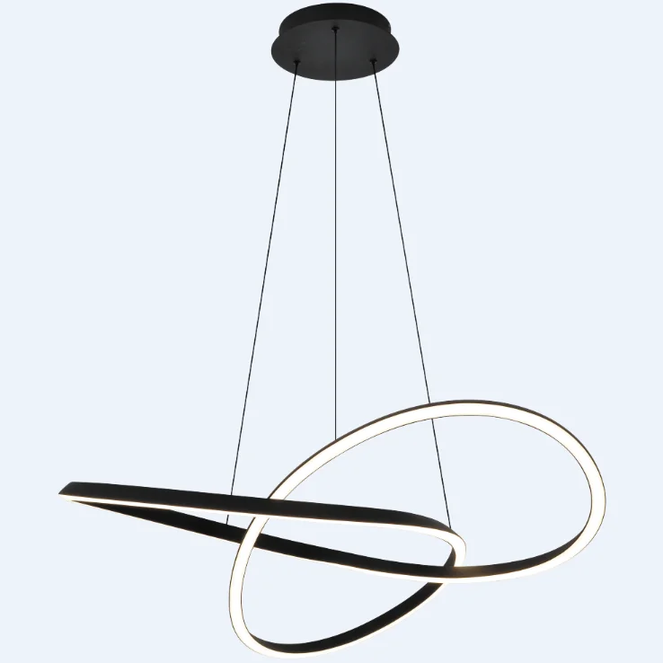 Vintage luxury ceiling aluminum acrylic brass led pendant light