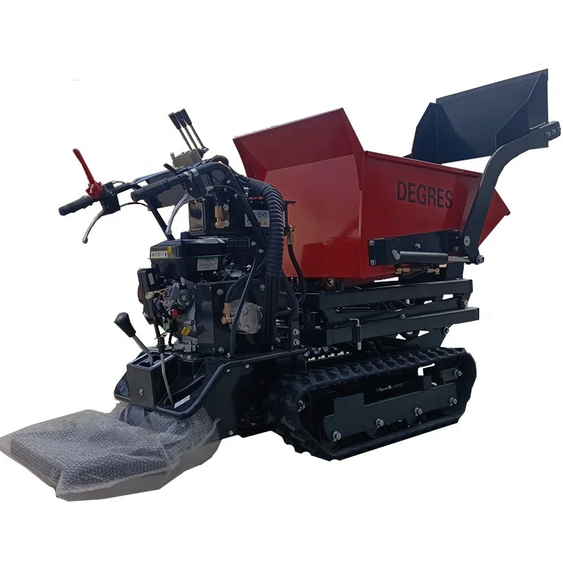 Недорогой маленький самосвал 500 кг, мини-самосвал, китайский гусеничный самосвал, мини-транспортер для строительства